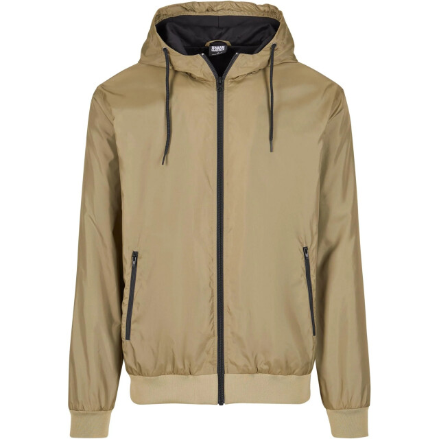 Urban Classics Heren contrast zachte shell jas UTTN202_khakigreenblack large
