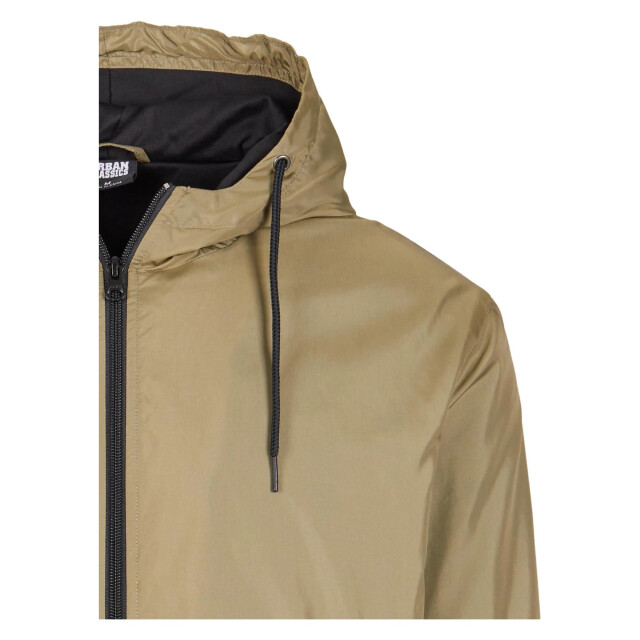 Urban Classics Heren contrast zachte shell jas UTTN202_khakigreenblack large