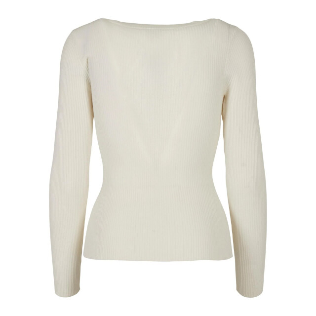 Urban Classics Dames trui met wijde hals en lange mouwen UTTN199_whitesand large