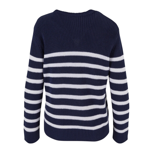 Urban Classics Dames gestreepte geribde trui UTTN1466_navywhite large