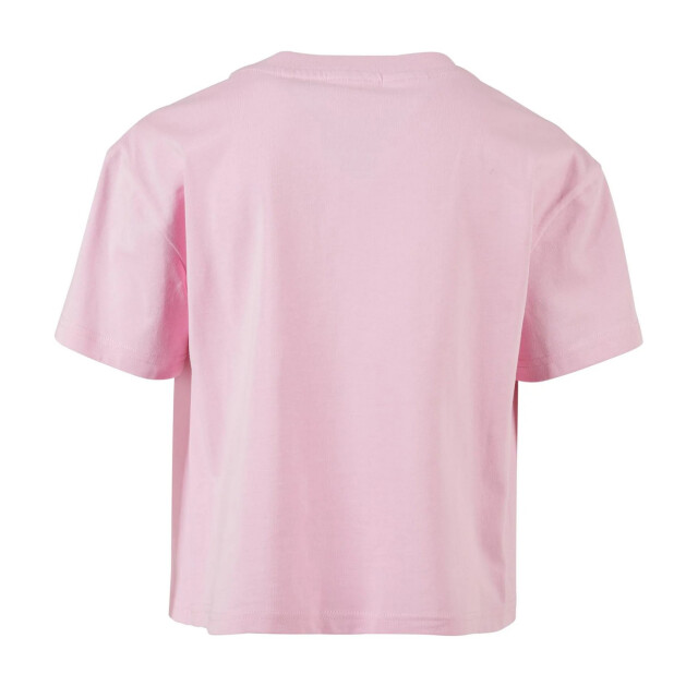 Urban Classics Meisjes geplooid organisch oversized t-shirt UTTN1467_girlypink large