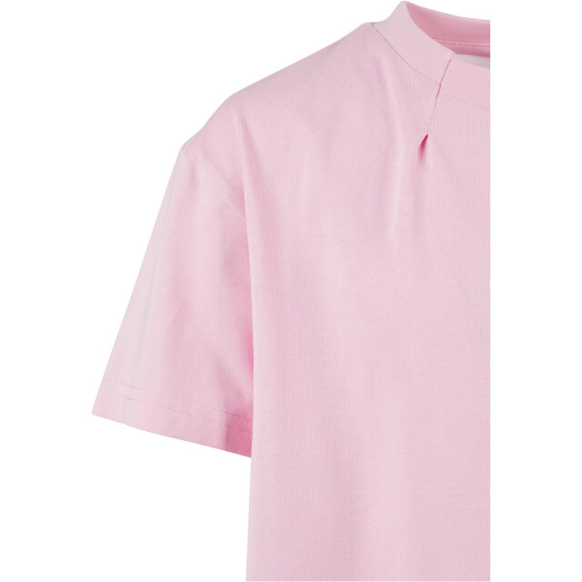 Urban Classics Meisjes geplooid organisch oversized t-shirt UTTN1467_girlypink large