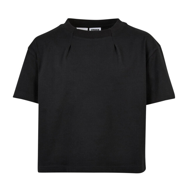 Urban Classics Meisjes geplooid organisch oversized t-shirt UTTN1467_black large