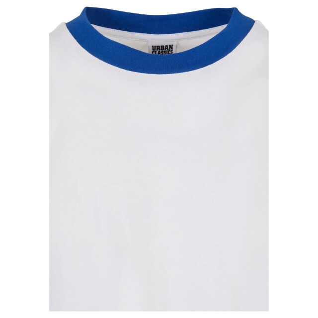 Urban Classics Heren ringer oversized t-shirt UTTN1473_whiteroyalblue large
