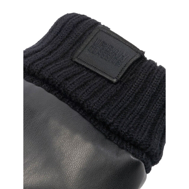 Urban Classics Dames pufferhandschoenen van imitatieleer UTTN1479_black large