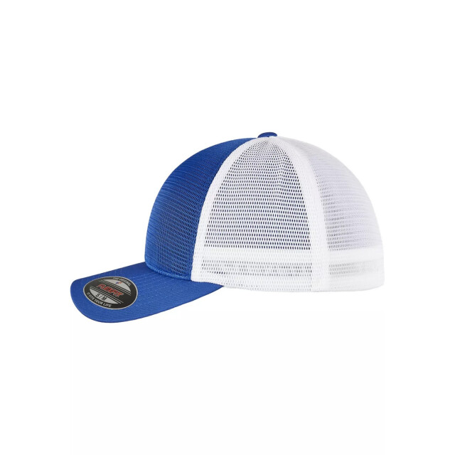 Flexfit 360 tweekleurige omnimesh baseballpet UTTN1460_royalbluewhite large