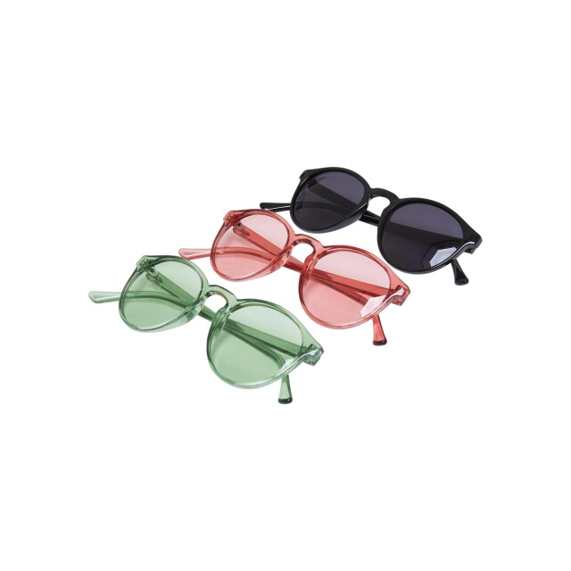 Urban Classics Cypress zonnebril voor volwassenen (set van 3) UTTN243_blackpalepinkvintagegreen large