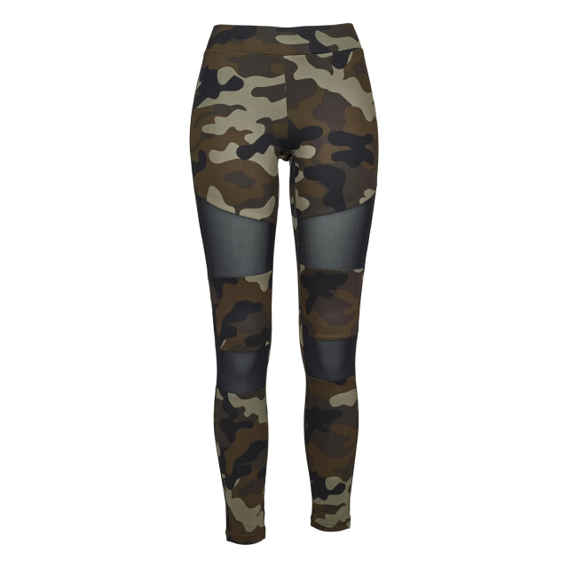 Urban Classics Dames technisch camo mesh legging UTTN184_woodcamoblack large