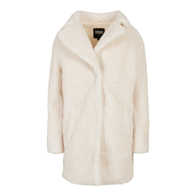 Urban Classics Dames sherpa oversized jas UTTN186_whitesand large