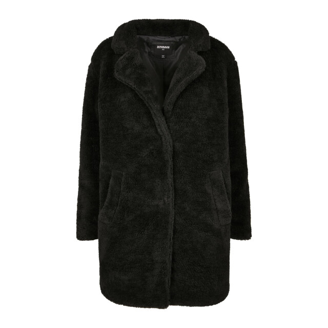 Urban Classics Dames sherpa oversized jas UTTN186_black large