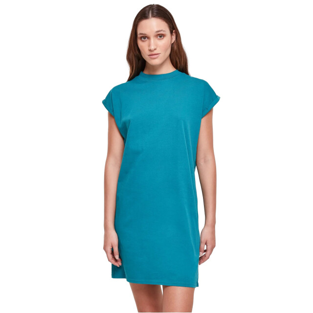 Urban Classics Dames schildpad jurk met verlengde schouder UTTN175_greenwater large
