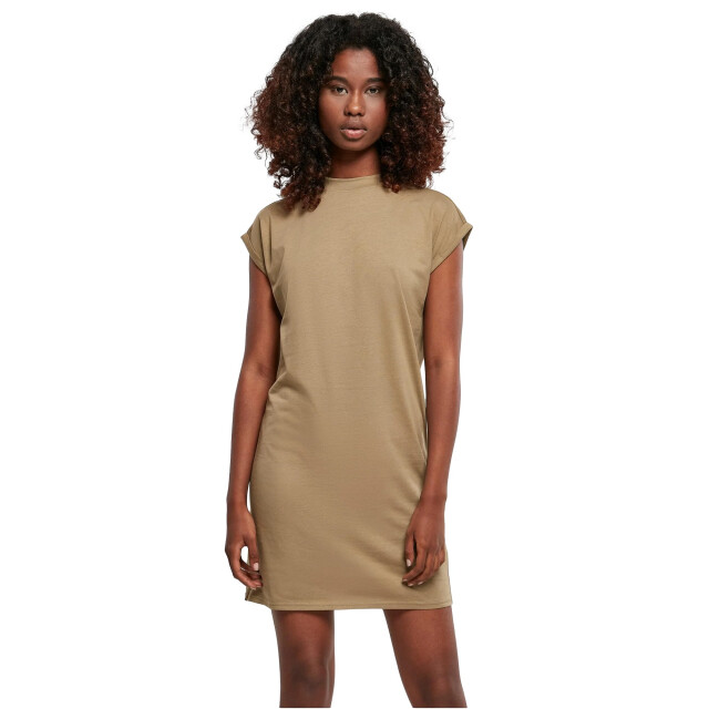 Urban Classics Dames schildpad jurk met verlengde schouder UTTN175_khakigreen large
