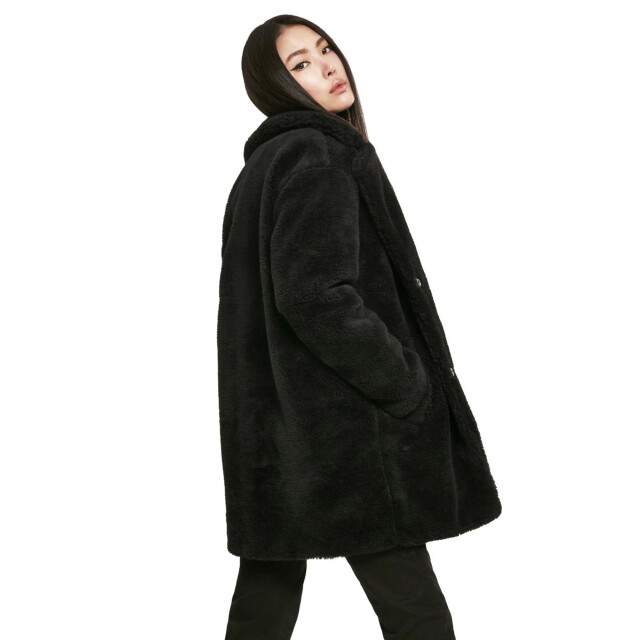Urban Classics Dames sherpa oversized jas UTTN186_black large