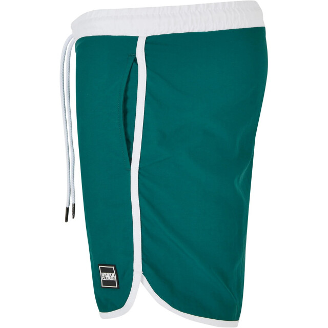 Urban Classics Heren retro zwemshort UTTN173_whitegreen large