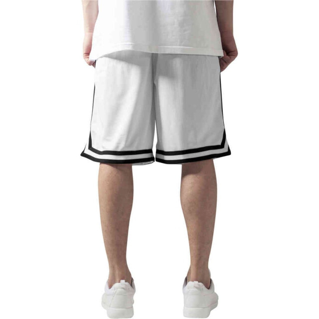 Urban Classics Heren mesh streep shorts UTTN170_whiteblackwhite large