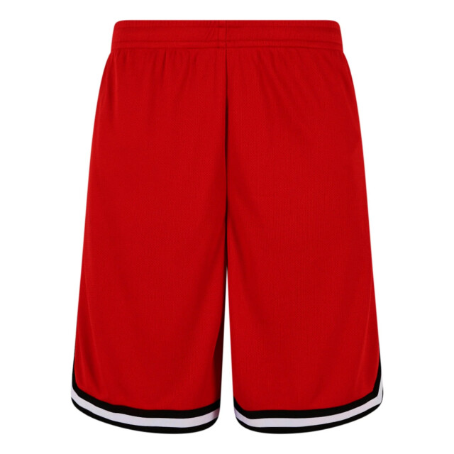 Urban Classics Heren mesh streep shorts UTTN170_cityredblackwhite large