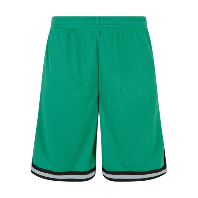 Urban Classics Heren mesh streep shorts UTTN170_ferngreenblackwhite large