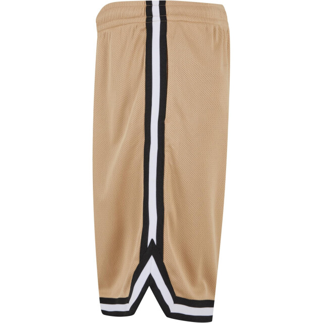 Urban Classics Heren mesh streep shorts UTTN170_unionbeigeblackwhite large