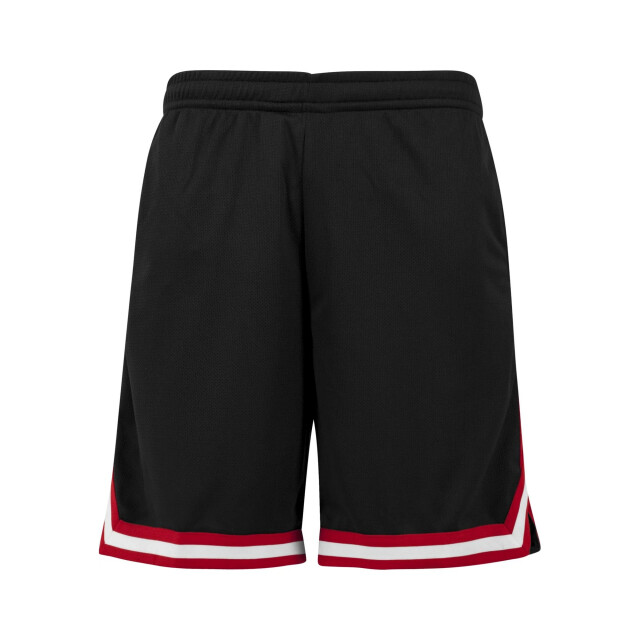 Urban Classics Heren mesh streep shorts UTTN170_blackredwhite large