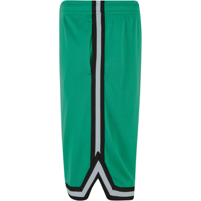 Urban Classics Heren mesh streep shorts UTTN170_ferngreenblackwhite large