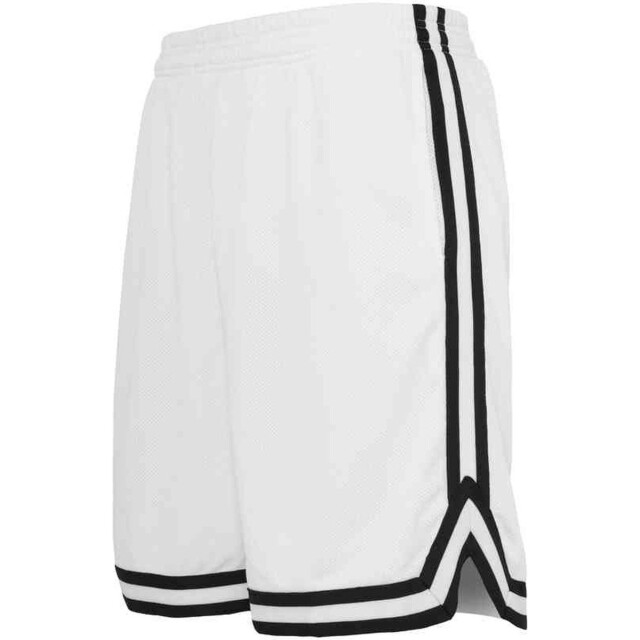 Urban Classics Heren mesh streep shorts UTTN170_whiteblackwhite large