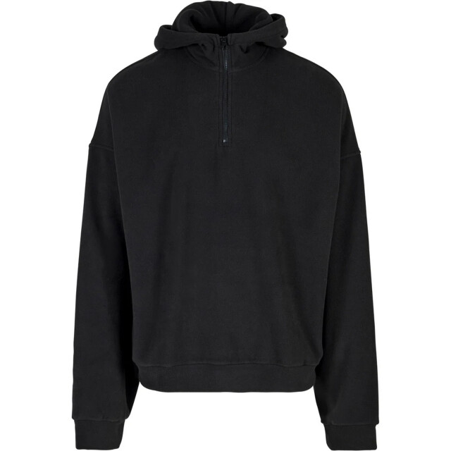 Urban Classics Heren polar fleece half zip oversized hoodie UTTN1701_black large