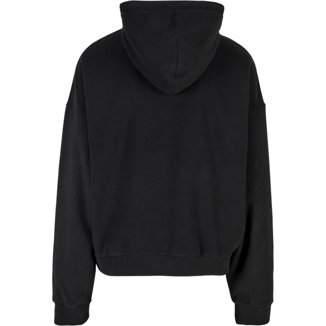 Urban Classics Heren polar fleece half zip oversized hoodie UTTN1701_black large