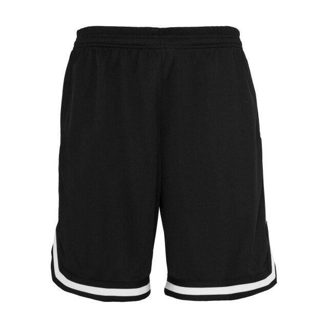 Urban Classics Heren mesh streep shorts UTTN170_blackblackwhite large