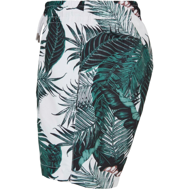 Urban Classics Jongens palm leaf zwemshort UTTN1691_greenwhiteblack large