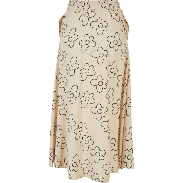Urban Classics Dames viscose midi rok UTTN1687_softseagrass large