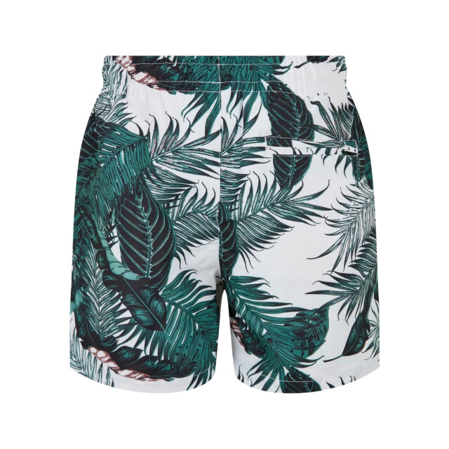 Urban Classics Jongens palm leaf zwemshort UTTN1691_greenwhiteblack large