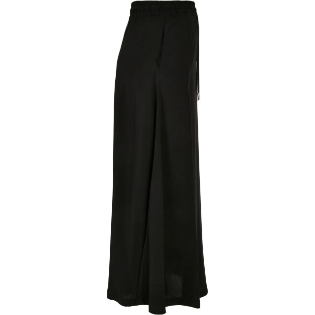 Urban Classics Dames effen viscose midi rok UTTN207_black large