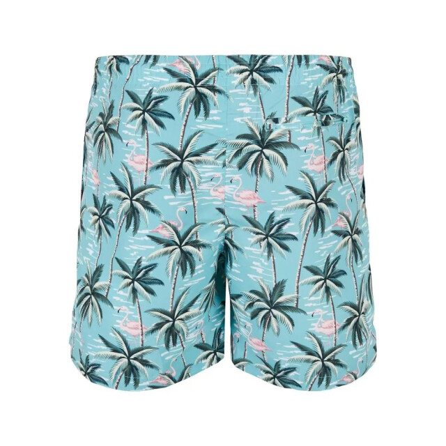 Urban Classics Heren zwemshort tropische vogels UTTN1668_blue large
