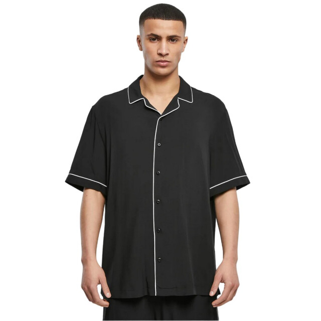 Urban Classics Heren bowling shirt UTTN1670_black large