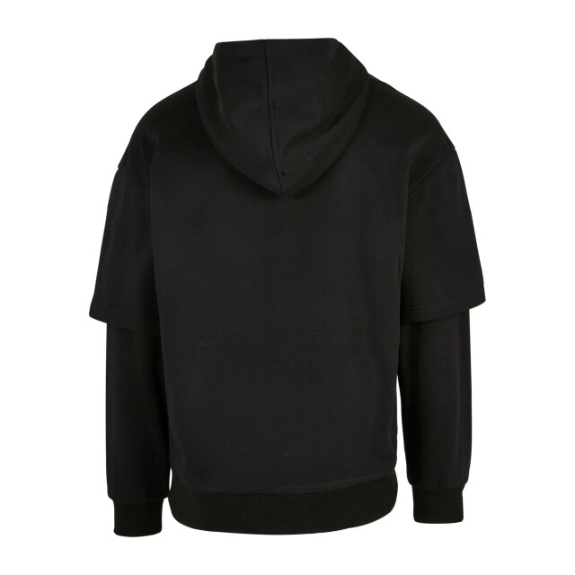Urban Classics Heren oversized gelaagde mouw hoodie UTTN1679_black large