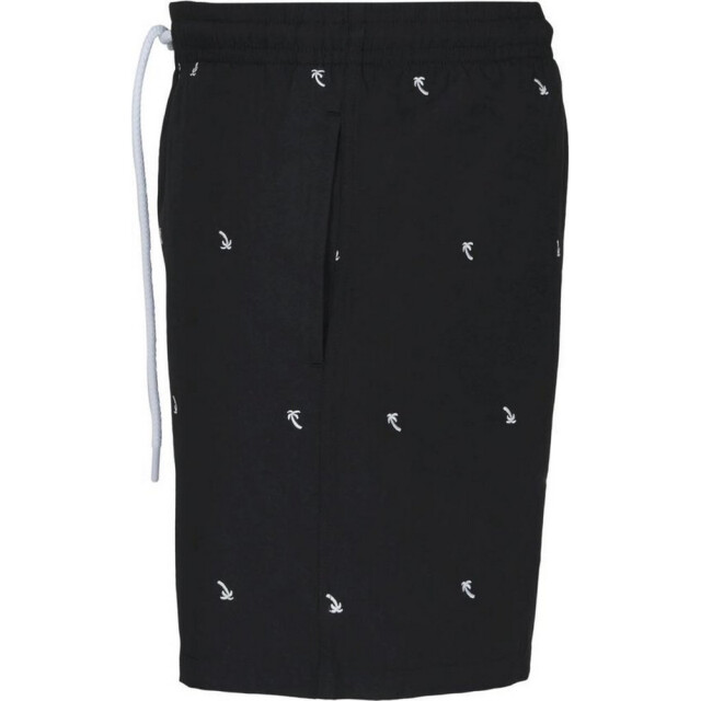 Urban Classics Geborduurde zwembroek met palmboom voor heren UTTN1684_black large