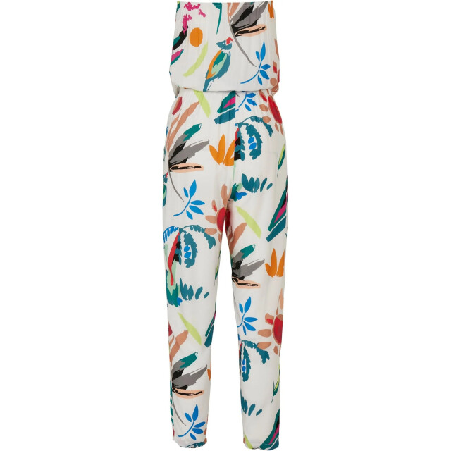 Urban Classics Dames fruit viscose bandeau jumpsuit UTTN1648_whitesand large