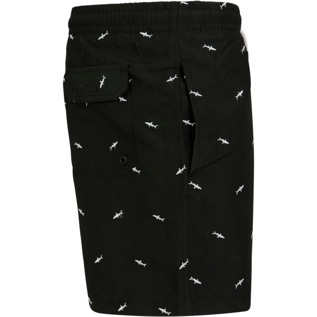 Urban Classics Heren shark zwemshort UTTN1657_blackwhite large