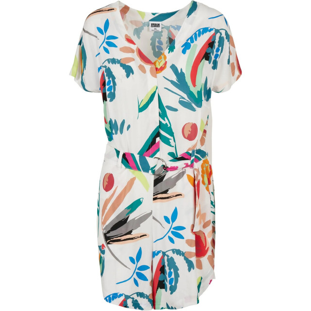 Urban Classics Dames fruit riem korte jumpsuit UTTN1652_whitesand large