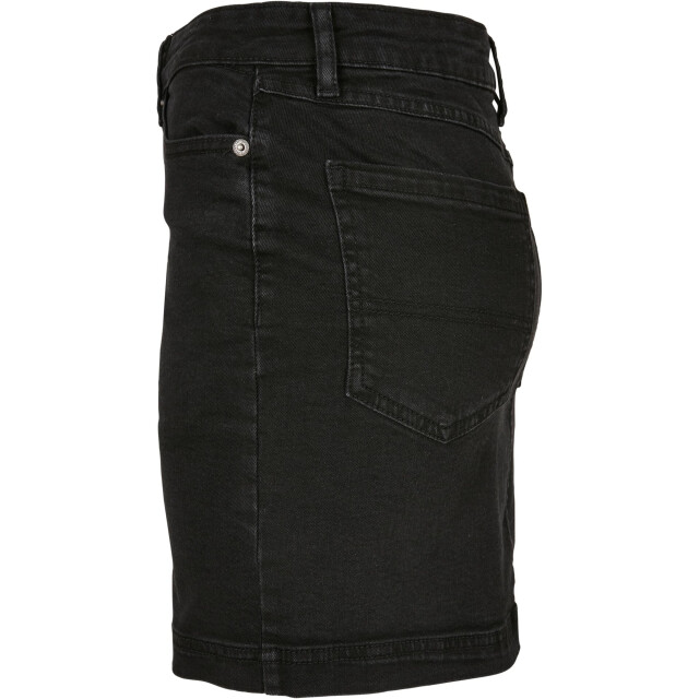 Urban Classics Dames denim organic minirok UTTN1682_blackwash large