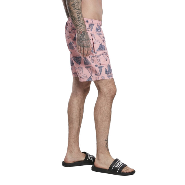 Urban Classics Heren zwemshort yacht UTTN1662_pinkblue large
