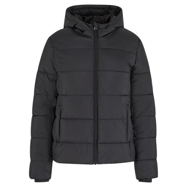 Urban Classics Dames korte pufferjas met capuchon UTTN1635_black large