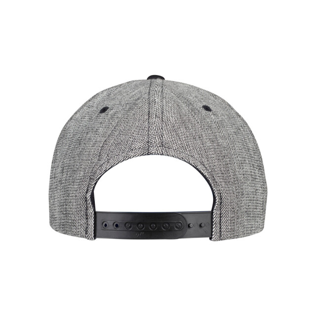 Flexfit Effen gemêleerde baseball cap UTTN1630_blackmelangeblack large