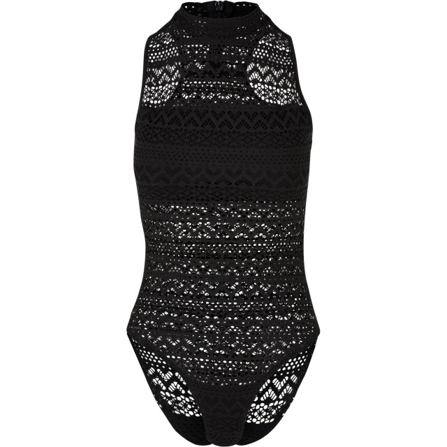 Urban Classics Dames gehaakte jersey schildpadhals bodysuit UTTN1609_black large