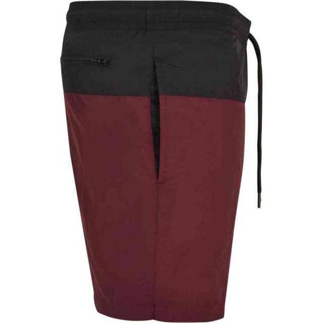 Urban Classics Heren blok zwemshorts UTTN159_cherryblack large