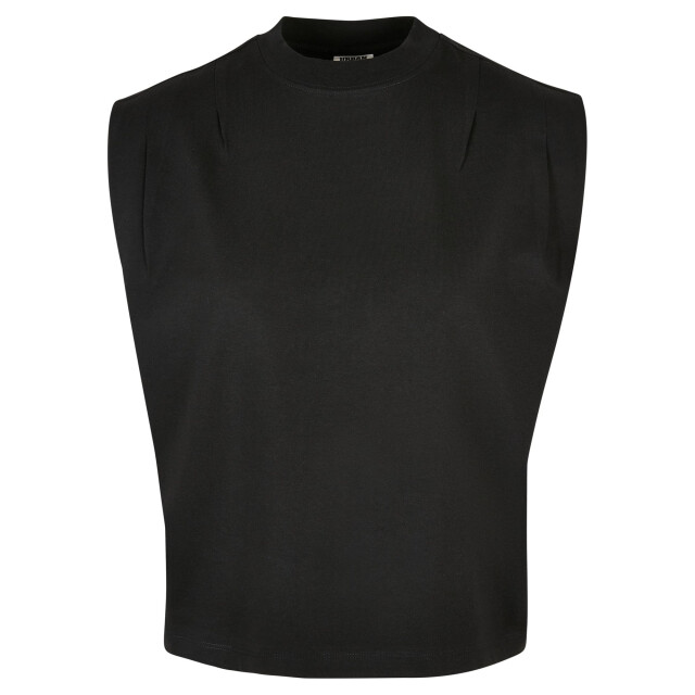 Urban Classics Dames organic geplooide top UTTN1600_black large