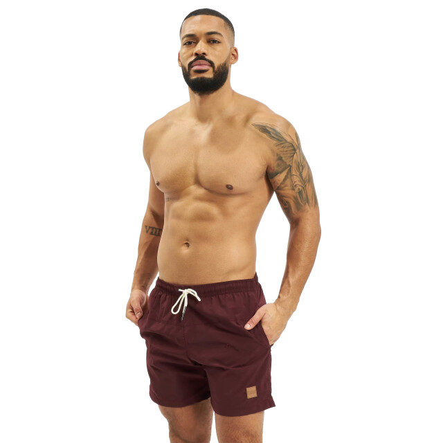 Urban Classics Heren blok zwemshorts UTTN159_cherry large