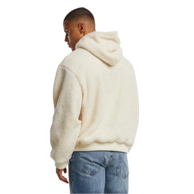 Urban Classics Heren teddy fleece oversized hoodie UTTN1676_whitesand large