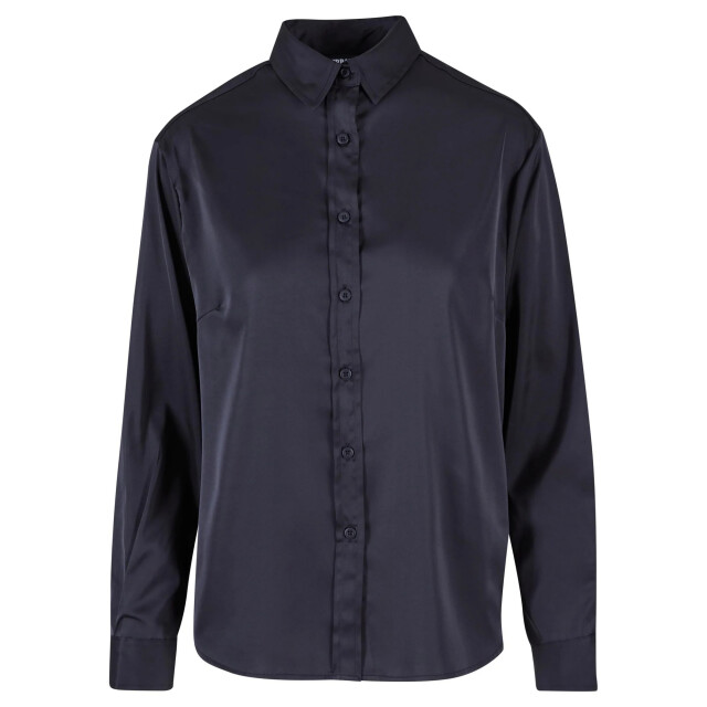 Urban Classics Dames satijn overhemd UTTN1610_black large