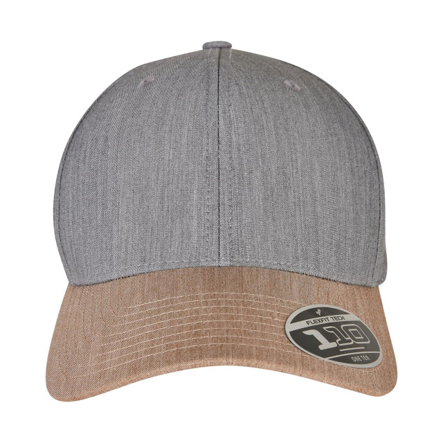 Flexfit 110 gemêleerde baseballpet UTTN1612_greykhakibrown large